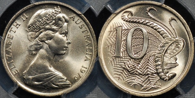 Australia 1976 10 Cent Coin